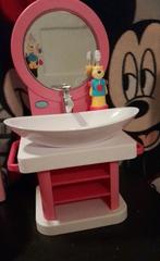 Baby born wc, wastafel met verlichte spiegel en badje, Kinderen en Baby's, Ophalen of Verzenden, Gebruikt, Babypop
