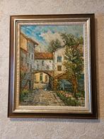 mooi schilderij van A.Doornbos, leuk doorkijkje., Ophalen of Verzenden