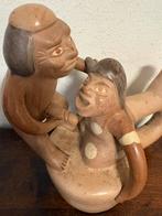 Beeld keramiek terracotta erotische scene lima peru, Verzenden, Gebruikt, Mens