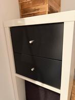 Ikea Kallax inzet met 2 lades zwart- Zo goed als nieuw, Ophalen, Minder dan 50 cm, Zo goed als nieuw, Minder dan 25 cm