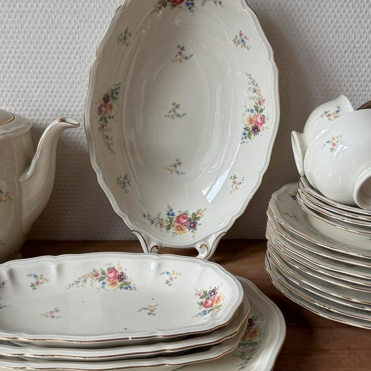 Johann Haviland Compleet Vintage Ontbijt Servies 9 Personen, Antiek en Kunst, Antiek | Servies los, Ophalen