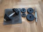 2x Tunturi Dumbell Gietijzer (2x 15kg), Ophalen, Zo goed als nieuw, Armen, Dumbbell