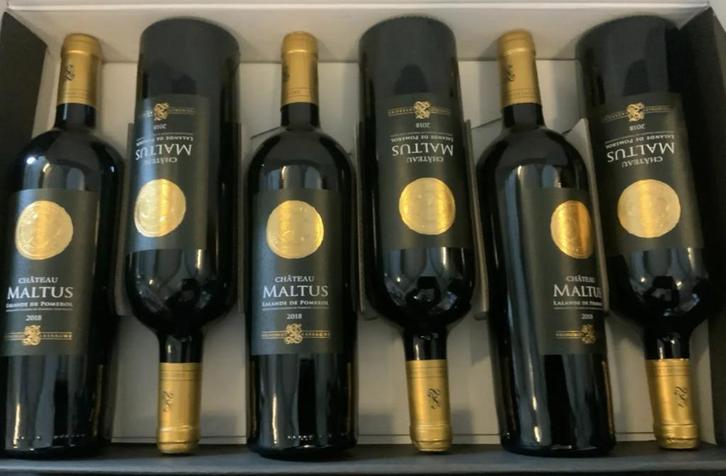 Château Maltus Lalande de Pomerol, Verzamelen, Wijnen, Nieuw, Rode wijn, Frankrijk, Vol, Ophalen of Verzenden