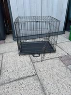 Metalen hondenbench inklapbaar met kunststof bodem, Ophalen, Gebruikt, Minder dan 65 cm, Minder dan 75 cm