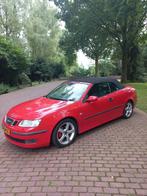 Saab 9-3 1.8 T Cabrio 2006 Rood airco!, Voorwielaandrijving, 1998 cc, Zwart, 4 cilinders