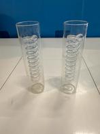 Antieke Glazen met Spiraal Design - Set van 2, Antiek en Kunst, Antiek | Glas en Kristal, Ophalen of Verzenden