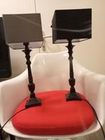 Set van 2 zwarte tafellampen, Antiek en Kunst, Ophalen of Verzenden