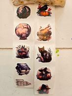 50 Griezelige Magic Stickers - Heksen, Katten, Spoken!, Ophalen of Verzenden, Nieuw, Meerdere stickers