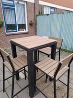 Bartafel plus 4 stoelen, Ophalen, Gebruikt