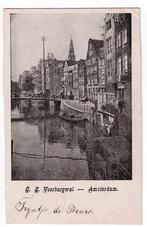 Amsterdam 1902. O. Z. Voorburgwal (boot)., Verzamelen, Ophalen of Verzenden, Voor 1920, Gelopen, Noord-Holland