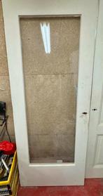 Binnendeur met glas 206x82 Linksdraaiend, Ophalen, Gebruikt, 80 tot 100 cm, Binnendeur