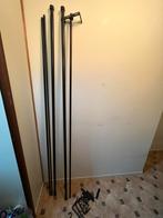 Ikea roede set van 4 stuks inc. bevestiging, uitschuifbaar, Ophalen, 200 cm of meer, Zwart, Zo goed als nieuw