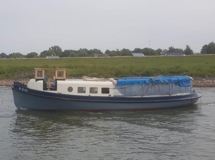 Hamburger barkas. Varend casco. Veel nieuw, degelijke basis., Watersport en Boten, Motorboten en Motorjachten, Gebruikt, Staal
