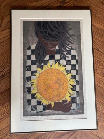 Tadashi Nakayama – Meisje met zonnebloem beschikbaar voor biedingen