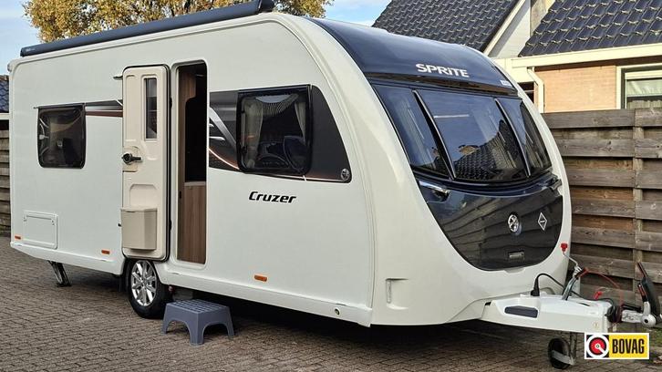 Sprite Cruzer 480 SR incl. Mover,Thule Lfl.ATC, Caravans en Kamperen, Caravans, Bedrijf, tot en met 4, 1250 - 1500 kg, Standaardzit
