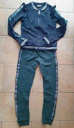 Looxs: leuke set vest broek blauw groen maat 158-164, Ophalen, Gebruikt, Meisje, Setje