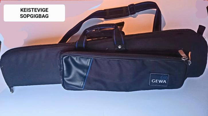 GEWA GIGBAG SOPRAANSAXOFOON, Muziek en Instrumenten, Blaasinstrumenten | Saxofoons, Zo goed als nieuw, Sopraan, Ophalen of Verzenden