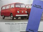 Folder VW Volkswagen Bus T2 Bulli 1973 + Prijslijst, Boeken, Auto's | Folders en Tijdschriften, Gelezen, Volkswagen, Verzenden