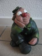 Vrolijke gave clown zwaar keramieken beeld -12,5 cm hoog ste, Ophalen of Verzenden