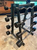 Stangen barbbells EZ en recht 10-40kg plus rack, Sport en Fitness, Fitnessmaterialen, Ophalen