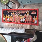 Mooi paneel batik stof olifant Sri Lanka  ca 115 x 40  1101, Hobby en Vrije tijd, Stoffen en Lappen, Ophalen of Verzenden, Zo goed als nieuw