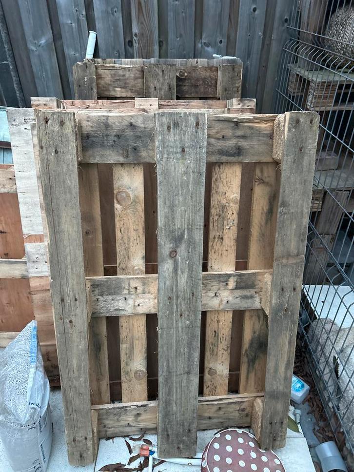 Houten Pallets - Diverse Maten, Tuin en Terras, Palen, Balken en Planken, Gebruikt, Overige typen, Minder dan 180 cm, Ophalen