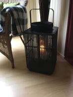 Zwart Windlicht - 52cm Hoog, Ophalen, 50 tot 75 cm, Zwart, Zo goed als nieuw