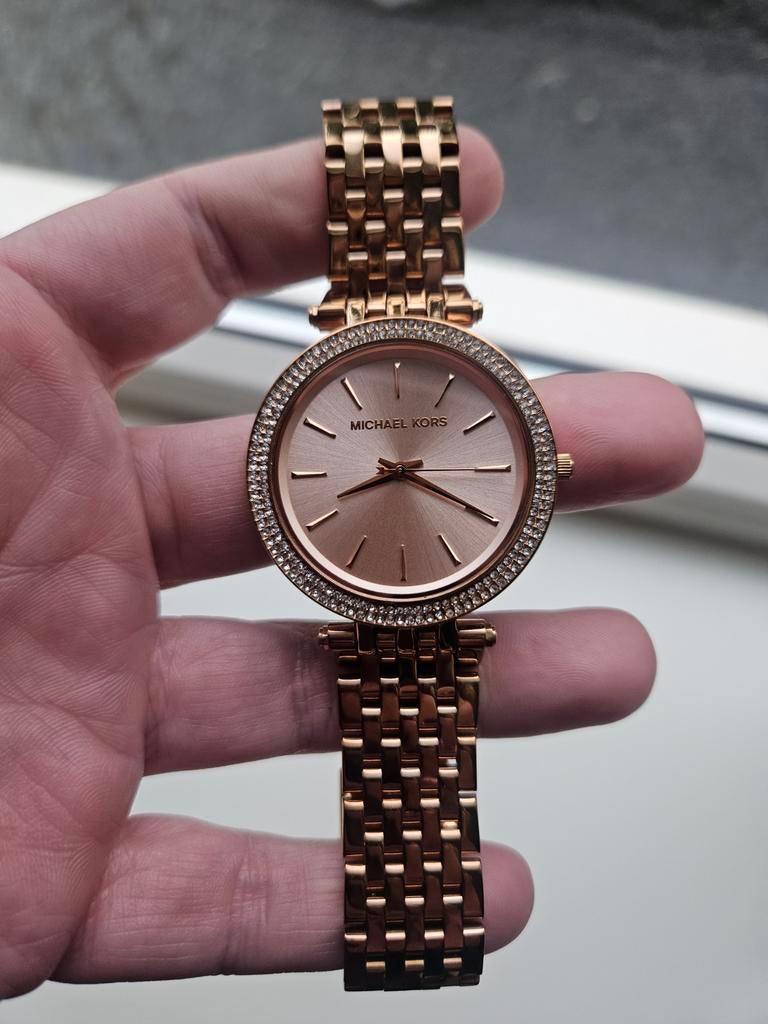Michael Kors Horloge Rose - Zo Goed Als Nieuw!, Staal, Staal, Fossil, Polshorloge