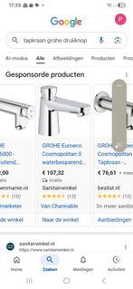 Wastafel fontein kraan drukknop grohe nieuw 35 euro, Ophalen of Verzenden, Gebruikt, Rvs, Kraan
