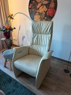 Leren fauteuil Elektrisch Verstelbaar, Huis en Inrichting, Fauteuils, Ophalen, Zo goed als nieuw, Leer, 75 tot 100 cm