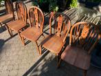 Houten antieke stoelen 5 stuks, Huis en Inrichting, Stoelen, Ophalen, Gebruikt, Bruin, Klassiek antiek