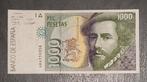 1000 pesetas Spanje 1992 AUNC, Ophalen of Verzenden, Overige landen