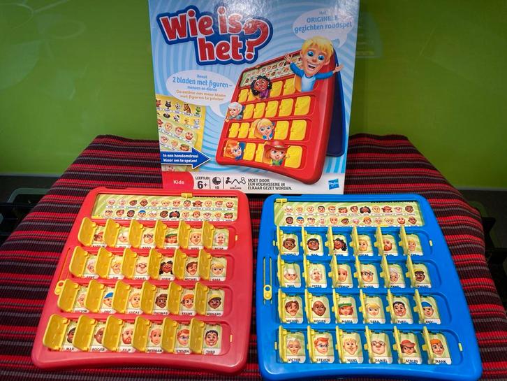 Wie is het? – Het originele gezichten raadspel (Hasbro), Hobby en Vrije tijd, Gezelschapsspellen | Bordspellen, Ophalen of Verzenden