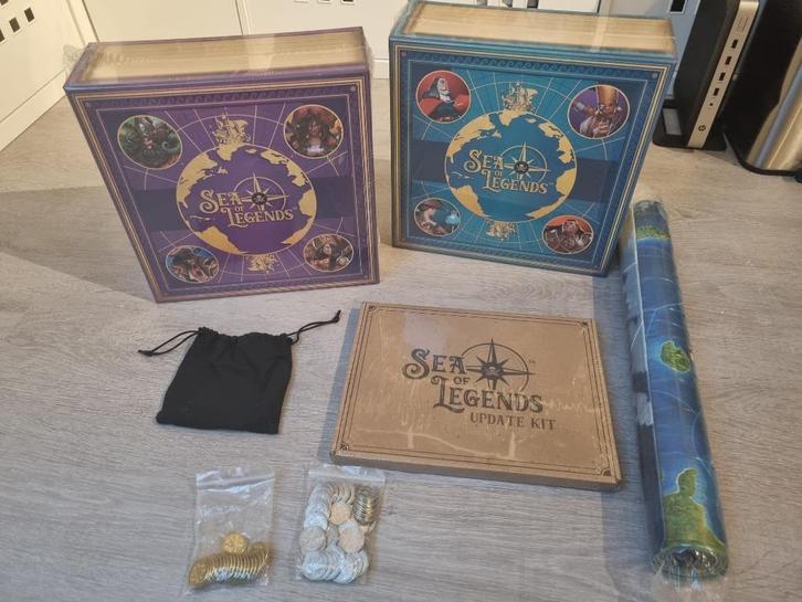 Sea of Legends Kickstarter (Geseald!) + Speelmat & Metalen m, Hobby en Vrije tijd, Gezelschapsspellen | Bordspellen, Nieuw, Ophalen