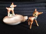 Bambi Goebel Disney 2 stuks met asbakje en sticker, Verzamelen, Beelden en Beeldjes, Ophalen of Verzenden, Zo goed als nieuw, Dier