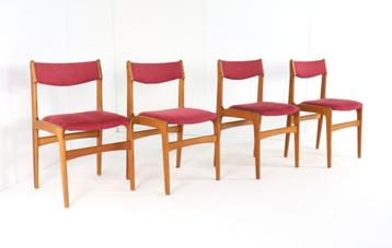 set 4 Erik Buch model 89 stoelen vintage gratis bezorging beschikbaar voor biedingen