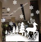 Nieuw Twee raamstickers groot 1 meter kerstbomen herten, Diversen, Kerst, Ophalen of Verzenden, Nieuw