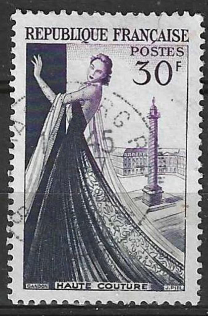 Frankrijk 1953 - Yvert 941 - Haute Couture uit Parijs  (ST), Postzegels en Munten, Postzegels | Europa | Frankrijk, Gestempeld