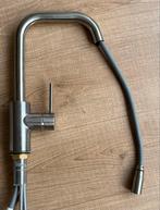 Âlmarenkeukenmengkraan uittrekbare sproeikop rvs staalkleur, Doe-het-zelf en Verbouw, Ophalen, Zo goed als nieuw, Rvs, Kraan