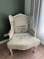 Oorfateuil met unieke opdruk, Ophalen, Gebruikt, Hout, 75 tot 100 cm