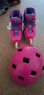 Oxelo kinderskates mt 26 - 28 met helmet XS, Ophalen of Verzenden, Verstelbaar, Zo goed als nieuw, Kinderen
