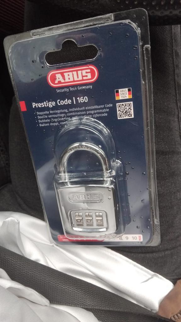 ABUS Prestige Code 160 Cijferslot Nieuw, Doe-het-zelf en Verbouw, Hang- en Sluitwerk, Nieuw, Slot, Overige materialen, Ophalen of Verzenden