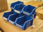 Blauwe magazijn bakken stapelbaar plastic, Doe-het-zelf en Verbouw, Kratten en Dozen, Ophalen, Minder dan 35 cm, Minder dan 50 cm