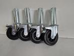 **AKTIE** set kamersteigerwielen nieuw, Ophalen of Verzenden, Nieuw, Rolsteiger of Kamersteiger, Minder dan 2 meter