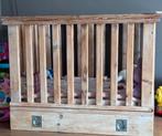 Houten box inclusief boxmatras & boxkleed, Kinderen en Baby's, Ophalen, Gebruikt, Vierkant, In hoogte verstelbaar