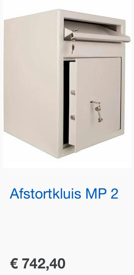 De Raat Afstortkluis MP2, Huis en Inrichting, Brandblussers en Brandkasten, Brandkast, Ophalen