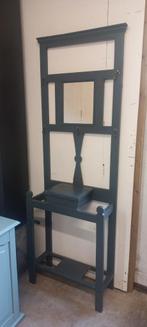 Antraciet Kapstok met Spiegel en Opbergruimte, Ophalen, Gebruikt, Onbekend, Onbekend