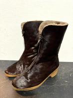 YV3136: Vintage 1970s Nordic heeled snow boots laarzen, Nordic, Gedragen, Ophalen of Verzenden, Hoge laarzen