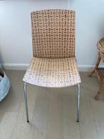 4 retro vintage Eliot bamboe ikea stoelen bohémien, Ophalen, Gebruikt, Bruin, Vier