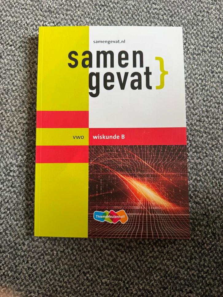 Samengevat VWO Wiskunde B, Boeken, Studieboeken en Cursussen, Zo goed als nieuw, WO, Beta, Ophalen of Verzenden